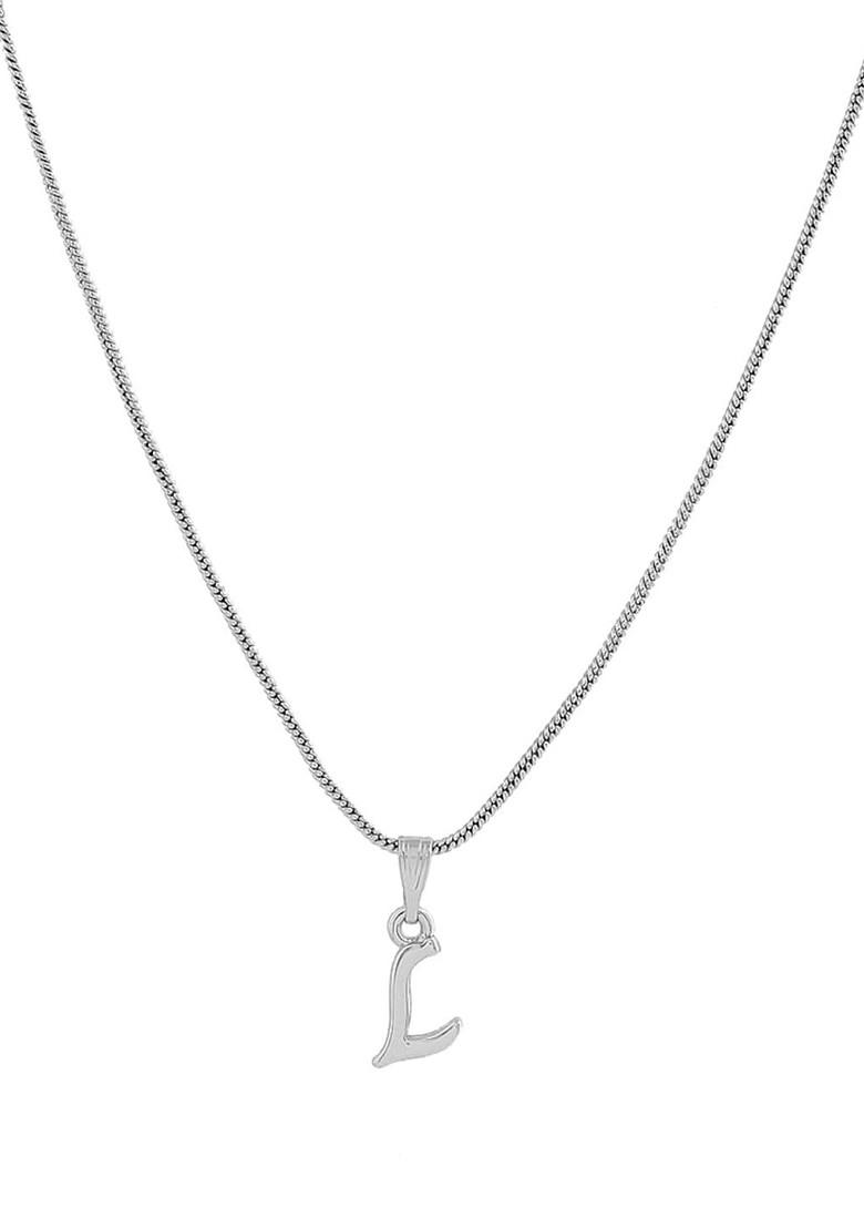 Silver Solid Rhodium Plated Pendant