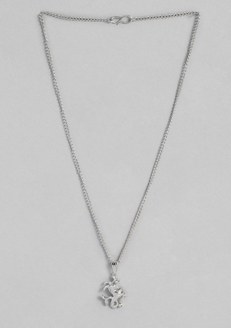Silver Solid Jewellery Chain And Pendant