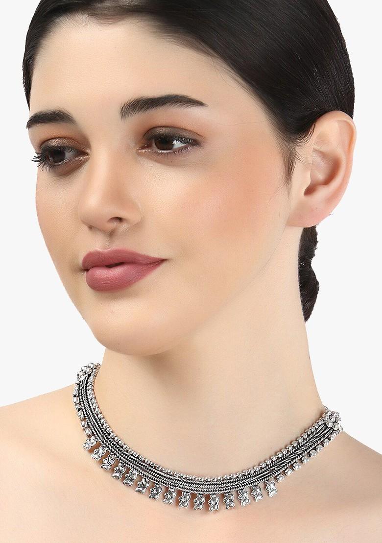 Gold Plain Silver Plated  Necklace