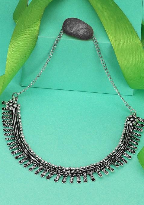 Silver Plain Gold Plated Necklace