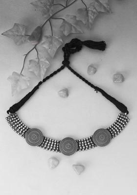 Silver Plain Silver Plated  Necklace