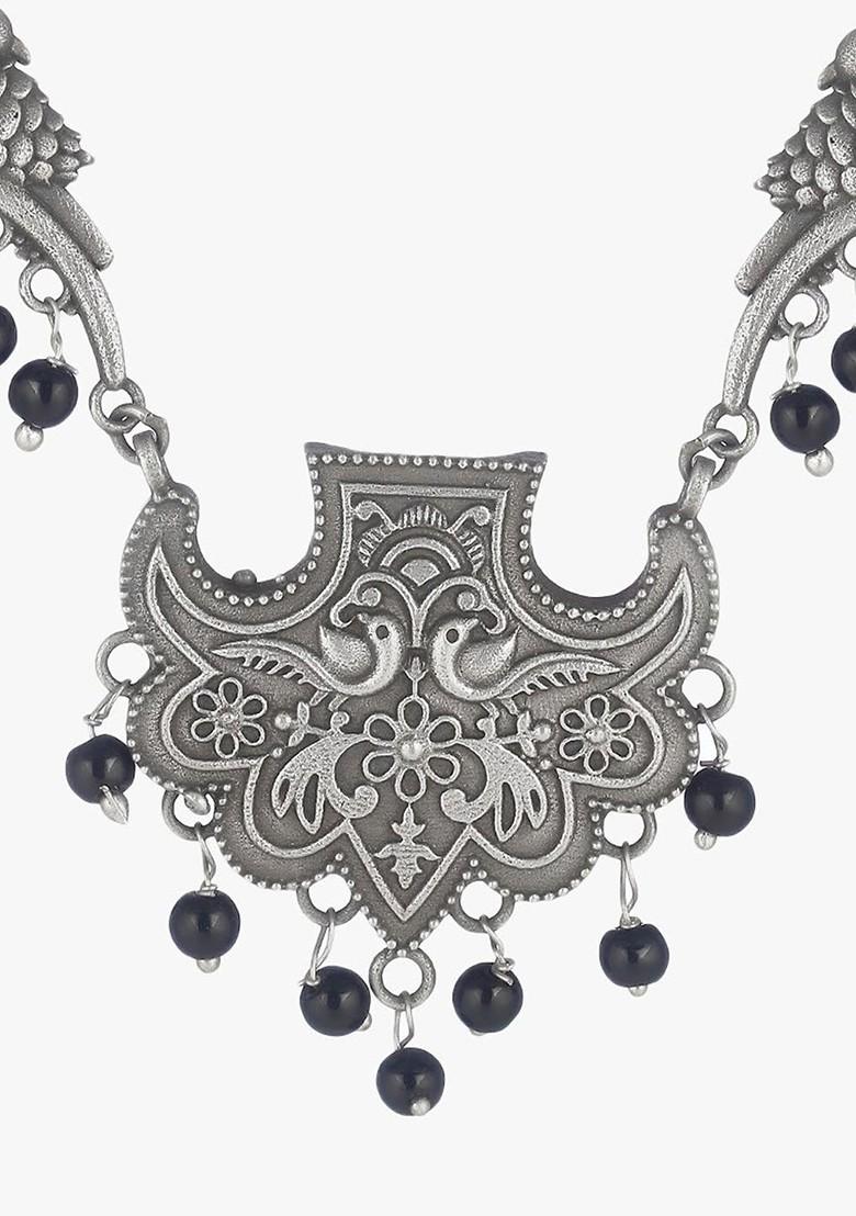 Silver Plain Silver Plated  Necklace