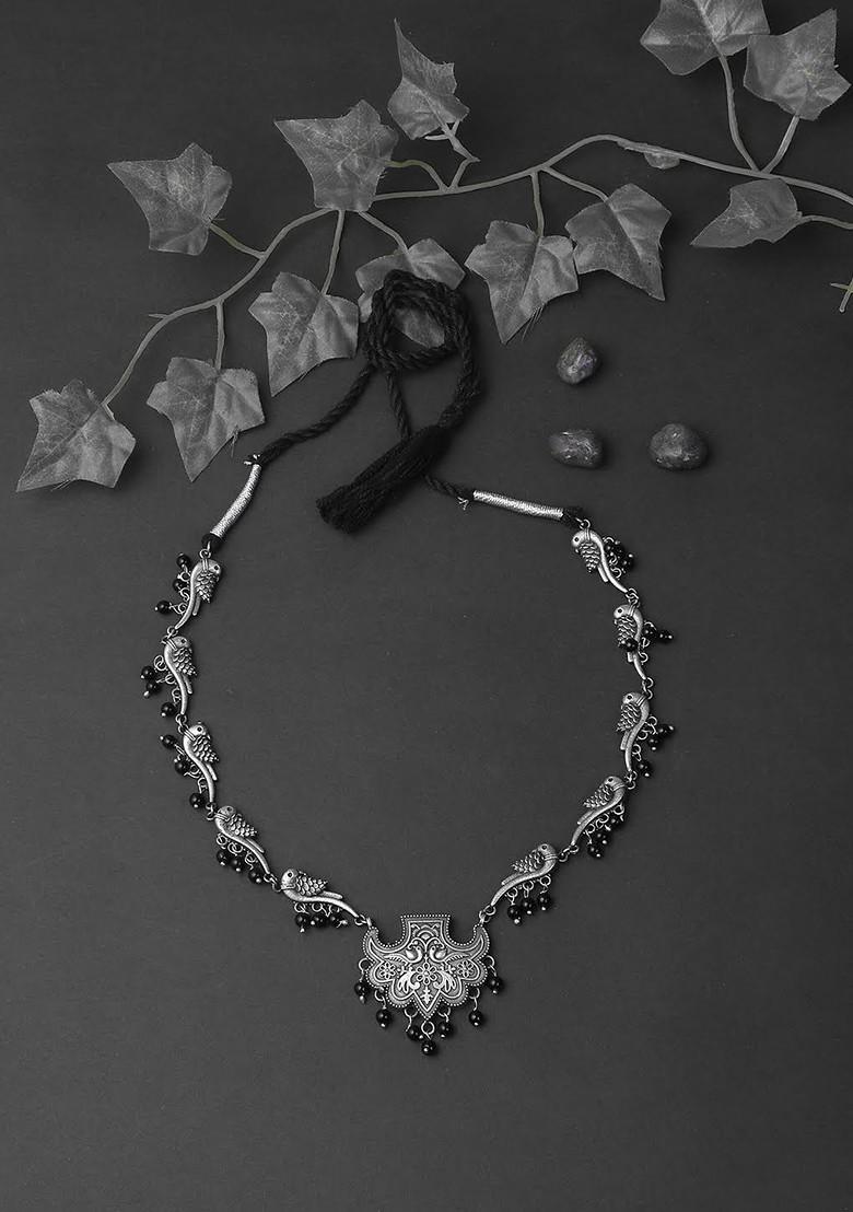 Silver Plain Silver Plated  Necklace