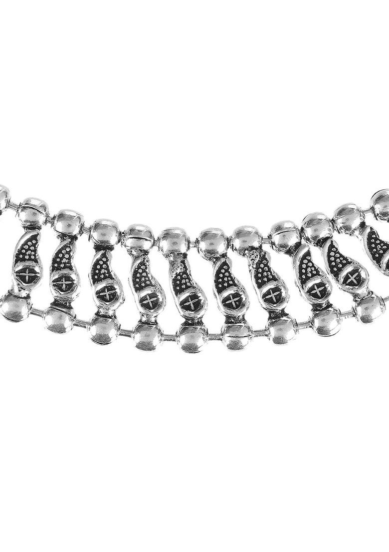 Silver Plain Silver Plated  Necklace