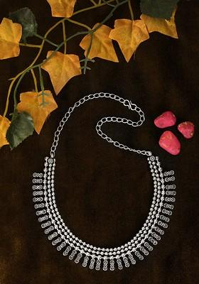Silver Plain Silver Plated  Necklace