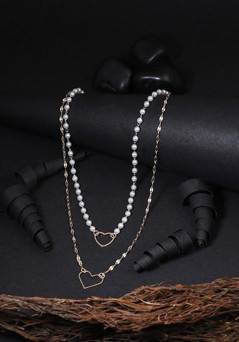 Gold  Heart Designe Gold Plated Chains