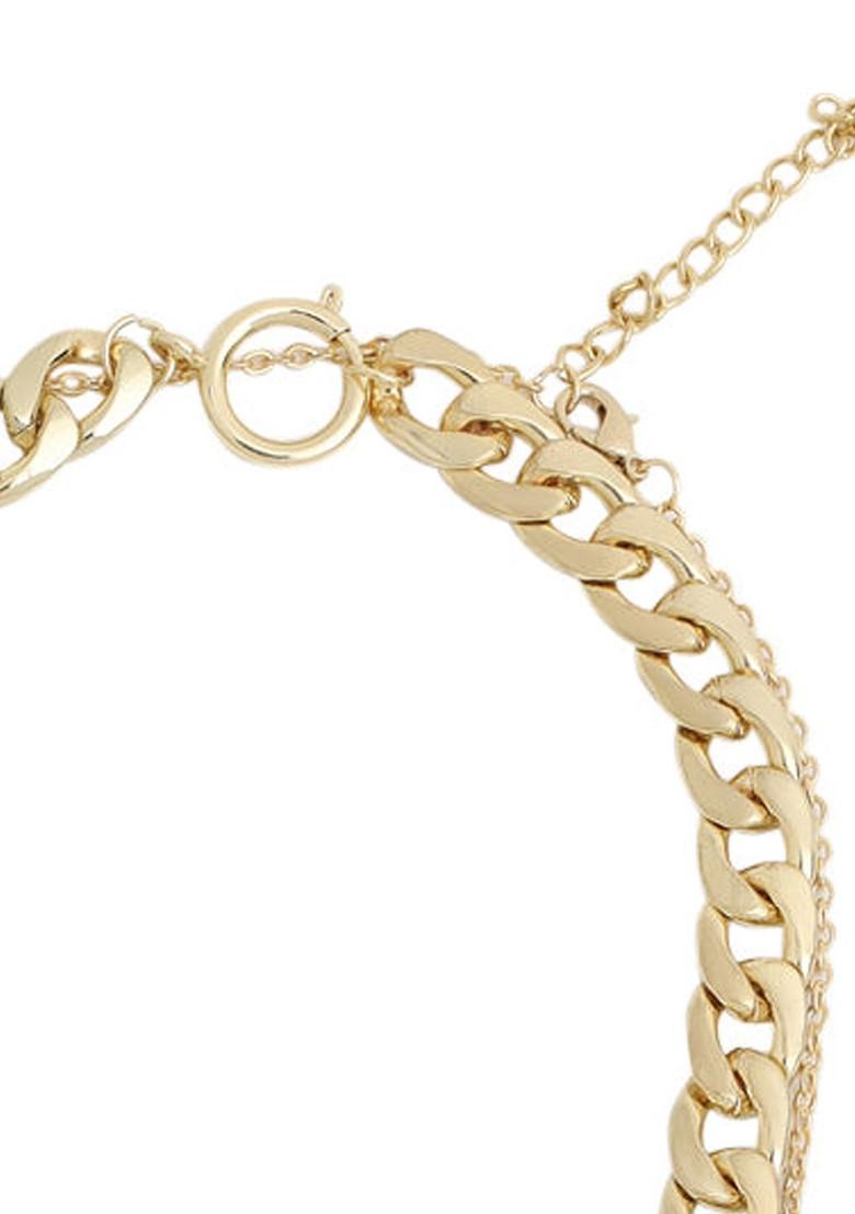 Gold Plain Gold Plated Necklace