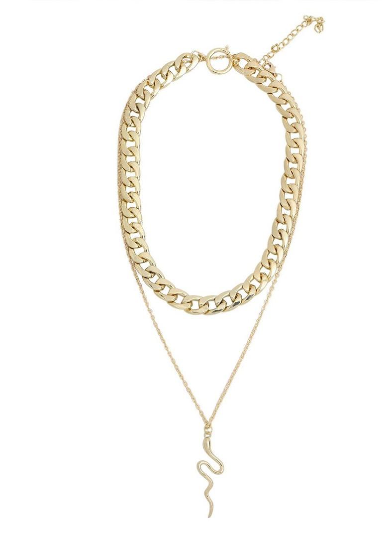 Gold Plain Gold Plated Necklace