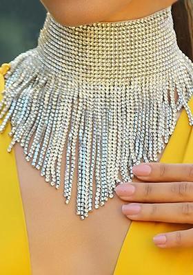 Silver Plain Brass Necklace