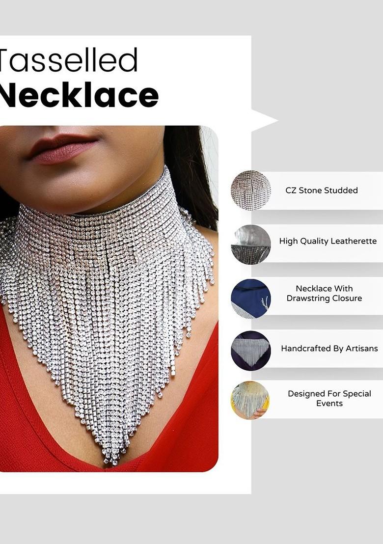 Silver Plain Brass Necklace