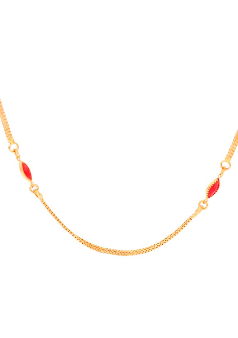 Gold Plated Stainless Steel Designer Chain - Indya