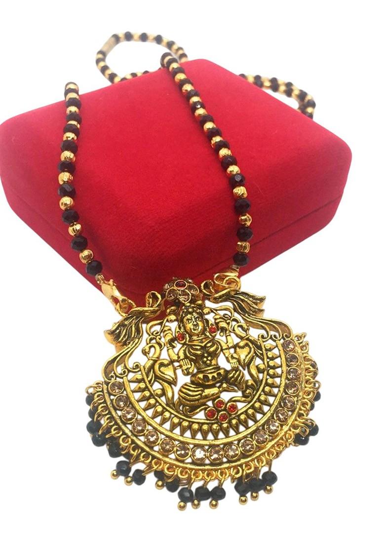 Gold Beaded Gold Plated Mangalsutra