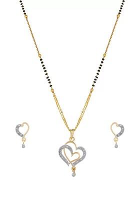 Silver Beaded Silver Plated Mangalsutra