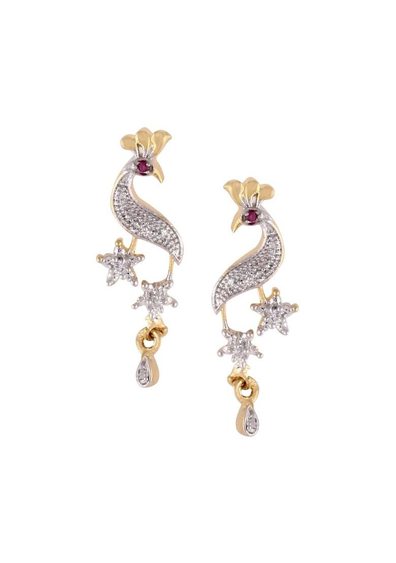 Gold Beaded Gold Plated Mangalsutra With Earrings