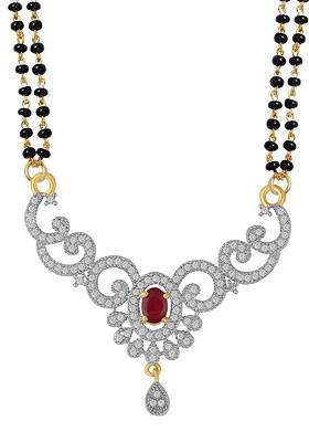 Gold Beaded Gold Plated Mangalsutra