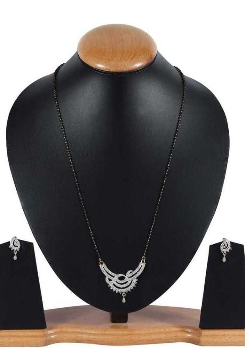 Gold Stone Studded Gold Plated Mangalsutra