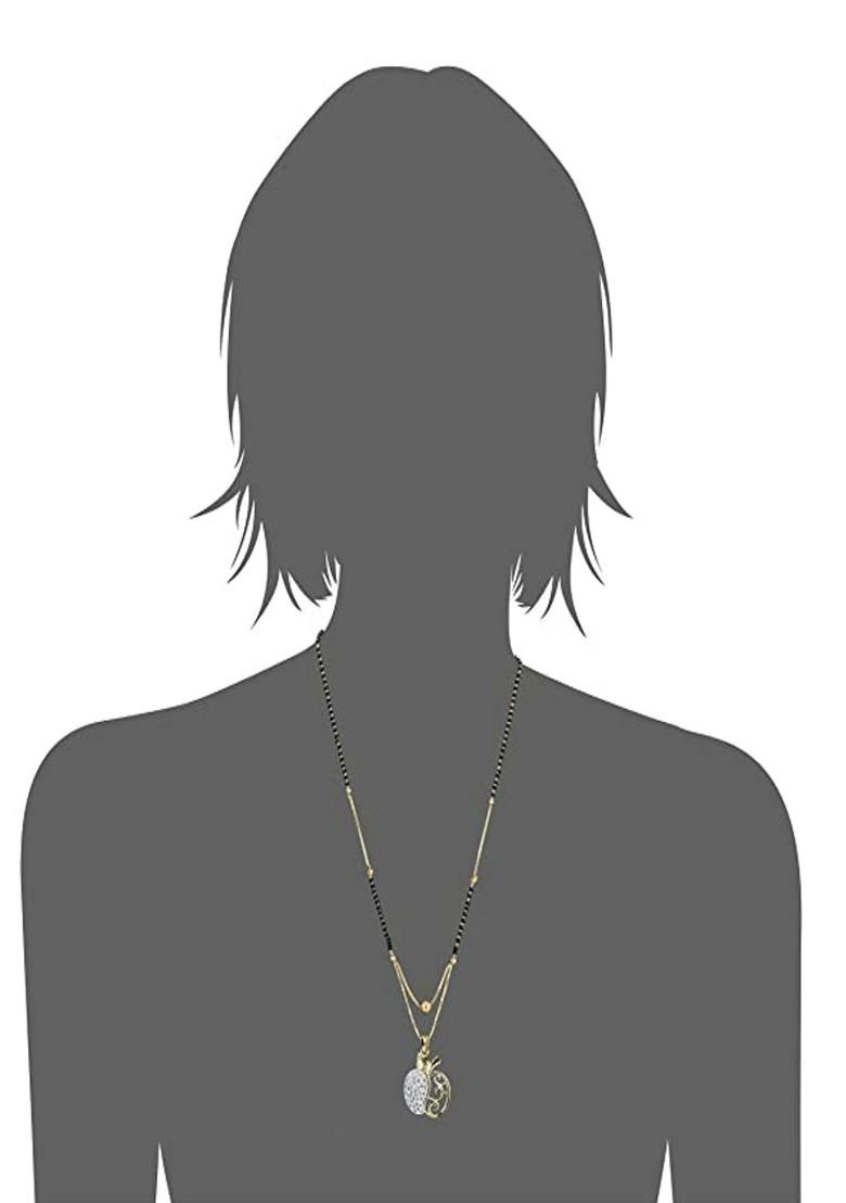 Silver Beaded Silver Plated Mangalsutra