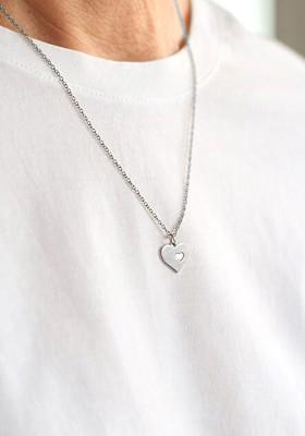 Silver Heart Shaped 925 Sterling Silver Pendant