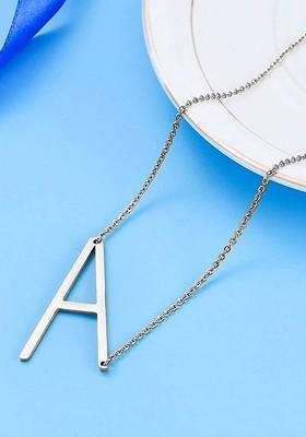 Silver A Alphabet 925 Sterling Silver Pendant