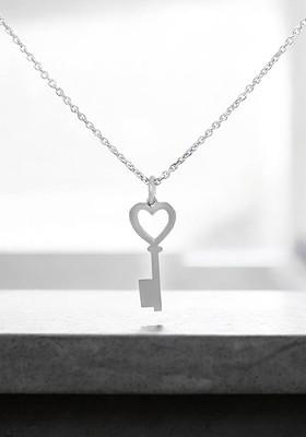Silver Love Key 925 Sterling Silver Pendant