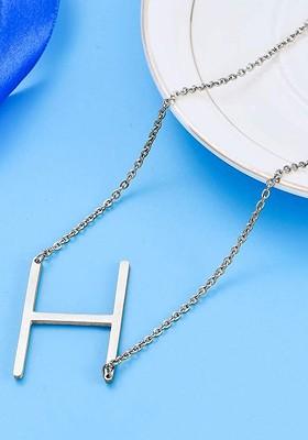 Silver H Alphabet 925 Sterling Silver Pendant