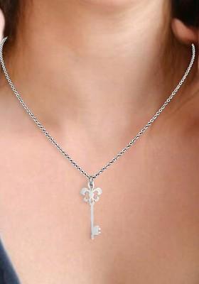 Silver Love Key 925 Sterling Silver Pendant