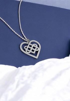 Silver Heart Shaped 925 Sterling Silver Pendant