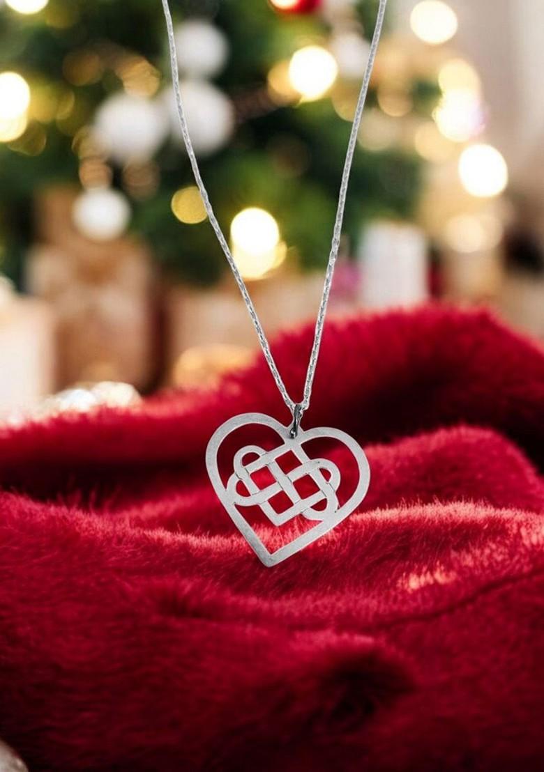 Silver Heart Shaped 925 Sterling Silver Pendant