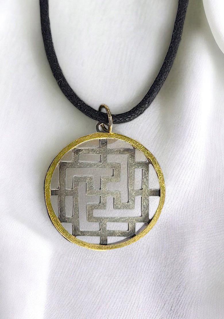 Silver Circular 925 Sterling Silver Pendant