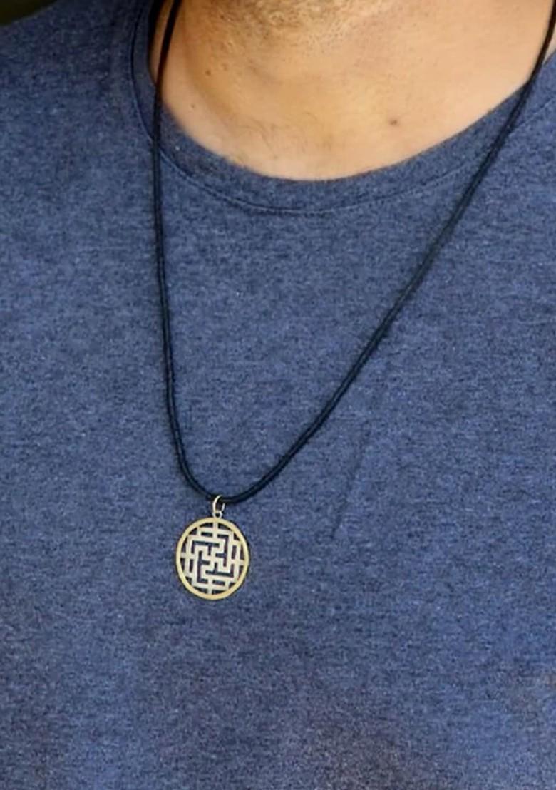 Silver Circular 925 Sterling Silver Pendant