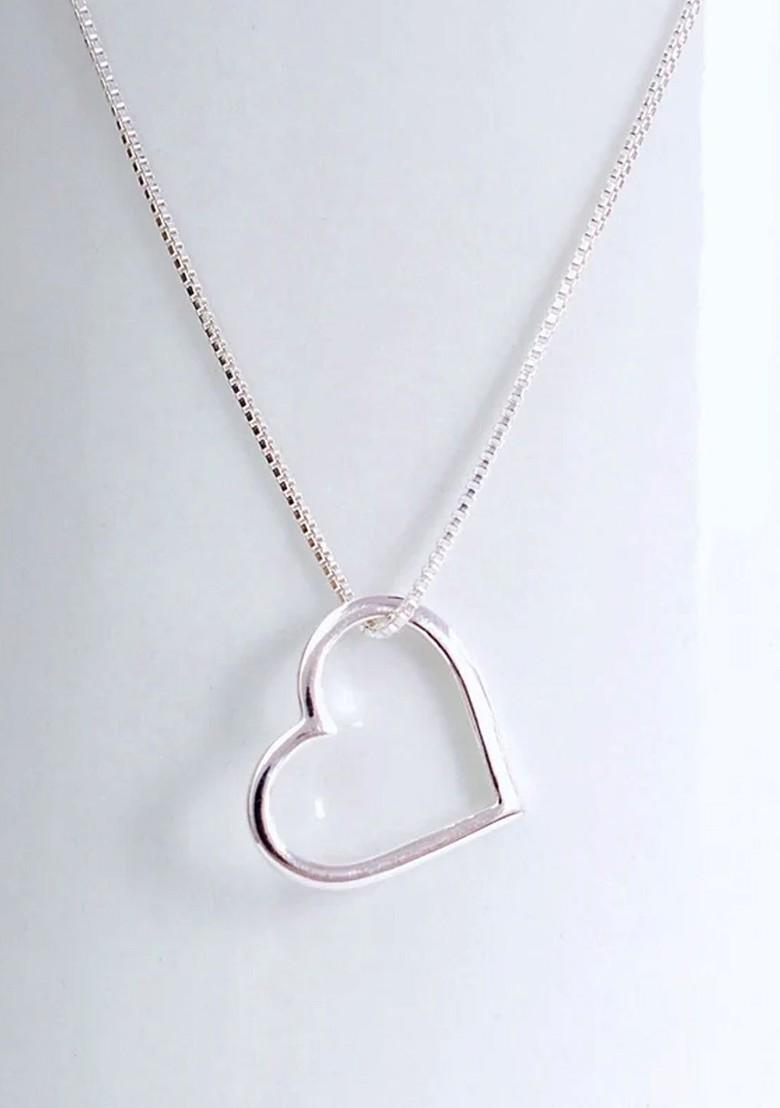 Silver Heart Shaped 925 Sterling Silver Pendant
