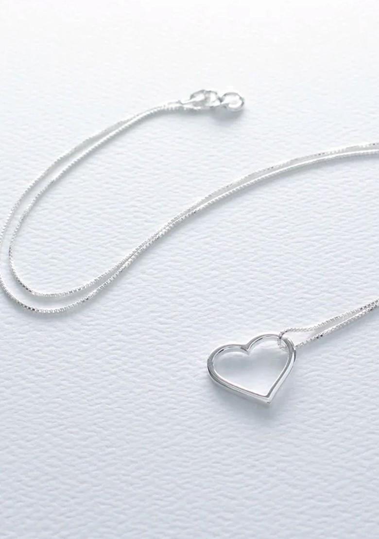 Silver Heart Shaped 925 Sterling Silver Pendant