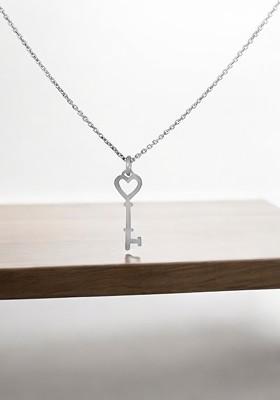 Silver Love Key 925 Sterling Silver Pendant