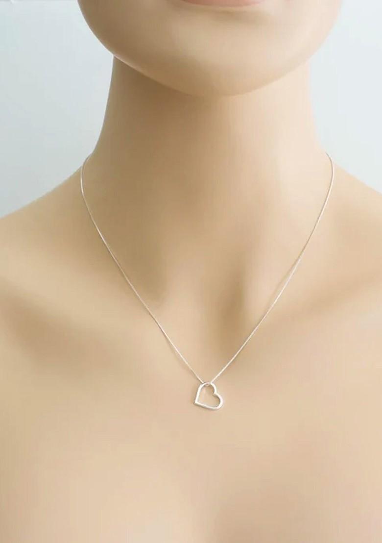 Silver Heart Shaped 925 Sterling Silver Pendant