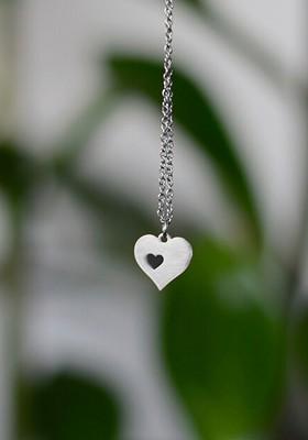 Silver Heart Shaped 925 Sterling Silver Pendant