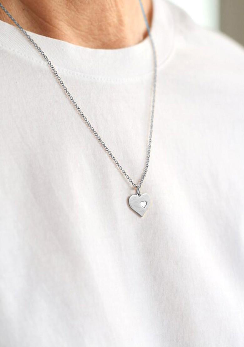 Silver Heart Shaped 925 Sterling Silver Pendant