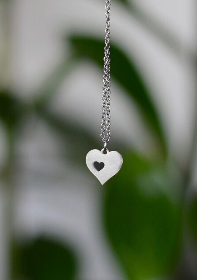 Silver Heart Shaped 925 Sterling Silver Pendant