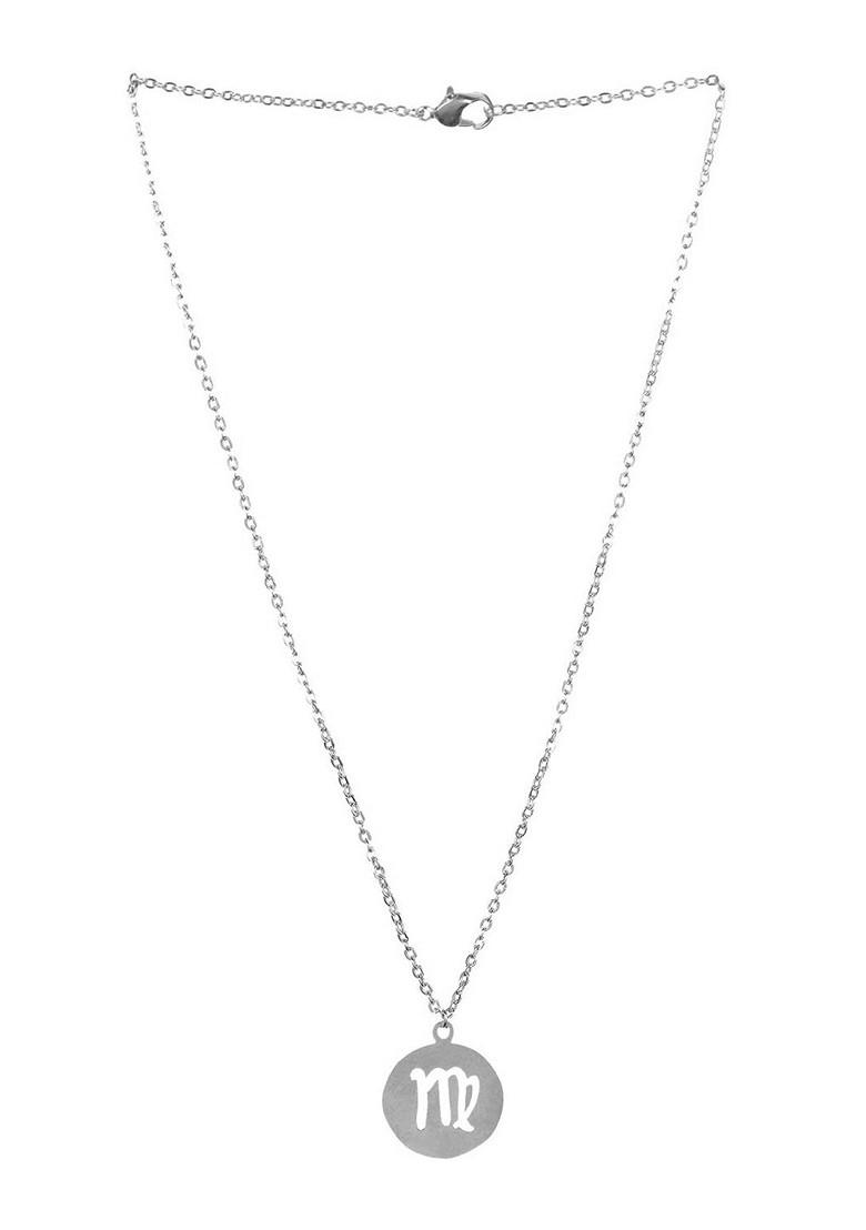 Silver Circular Silver Plated Pendant