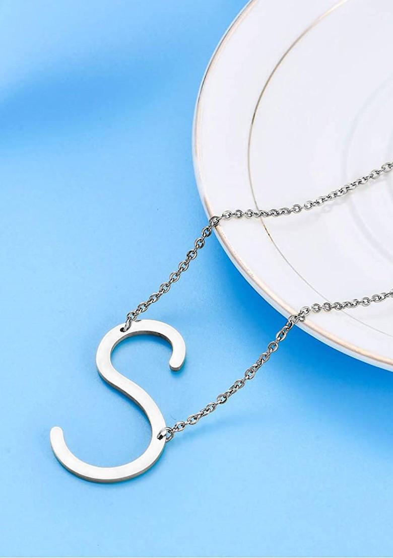 Silver S Alphabet 925 Sterling Silver Pendant
