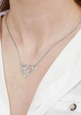 Silver Heart Shaped 925 Sterling Silver Pendant