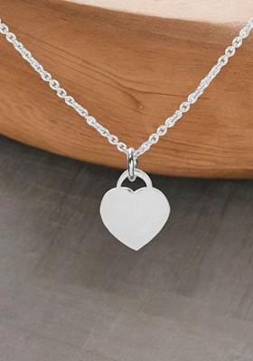 Silver Heart Shaped 925 Sterling Silver Pendant