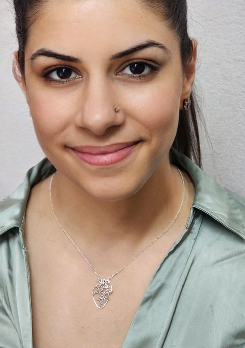 Silver Heart Shaped 925 Sterling Silver Pendant