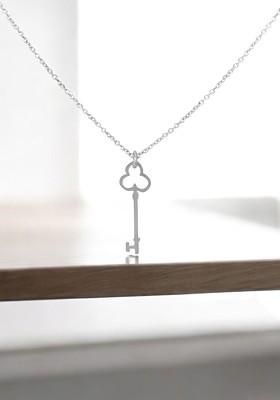 Silver Love Key 925 Sterling Silver Pendant