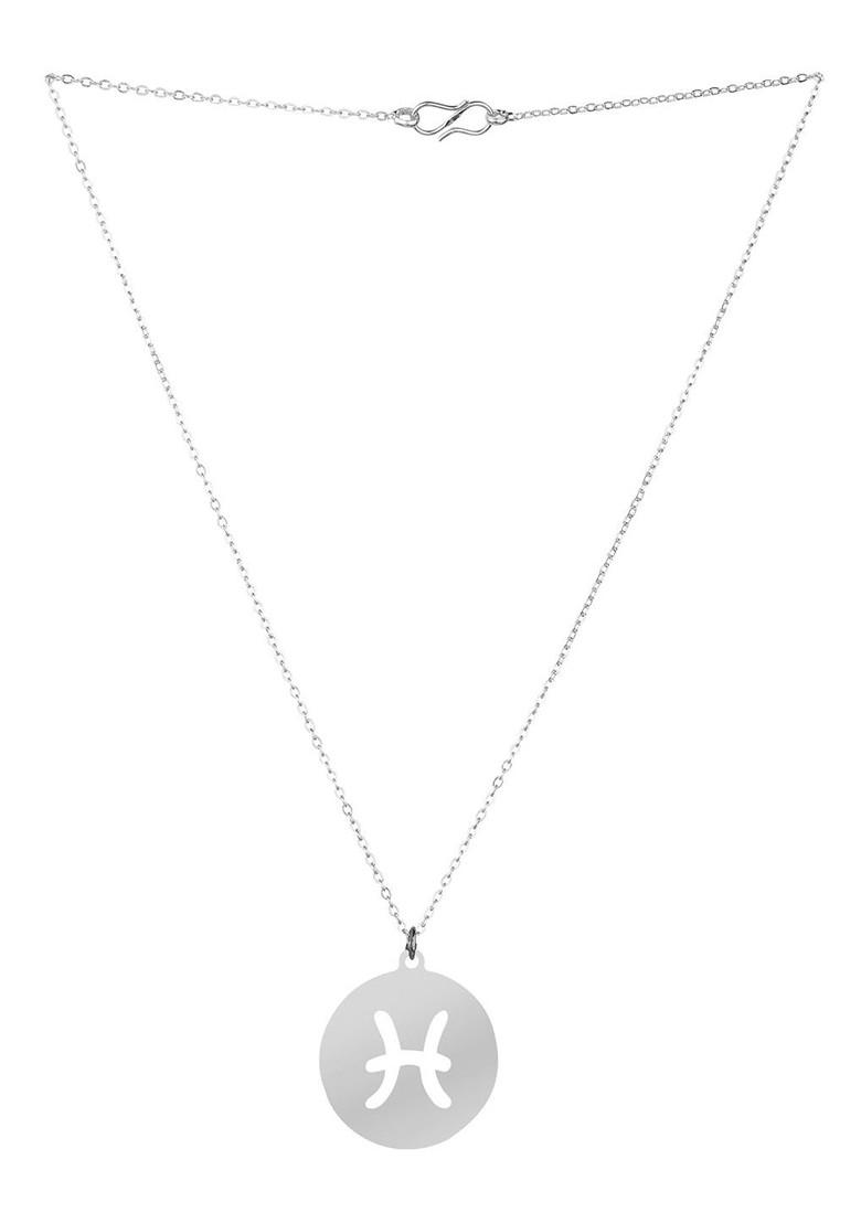 Silver Circular Silver Plated Pendant