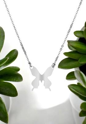 Silver Flying Butterfly 925 Sterling Silver Pendant