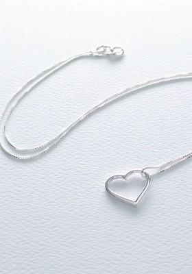 Silver Heart Shaped 925 Sterling Silver Pendant
