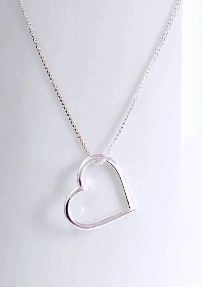 Silver Heart Shaped 925 Sterling Silver Pendant