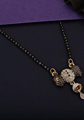 Gold Studded Gold Plated Mangalsutra