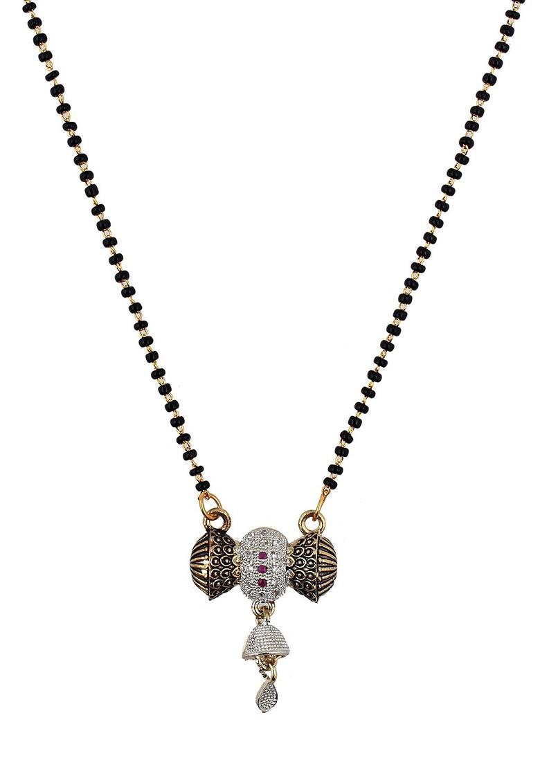 Gold Studded Gold Plated Mangalsutra