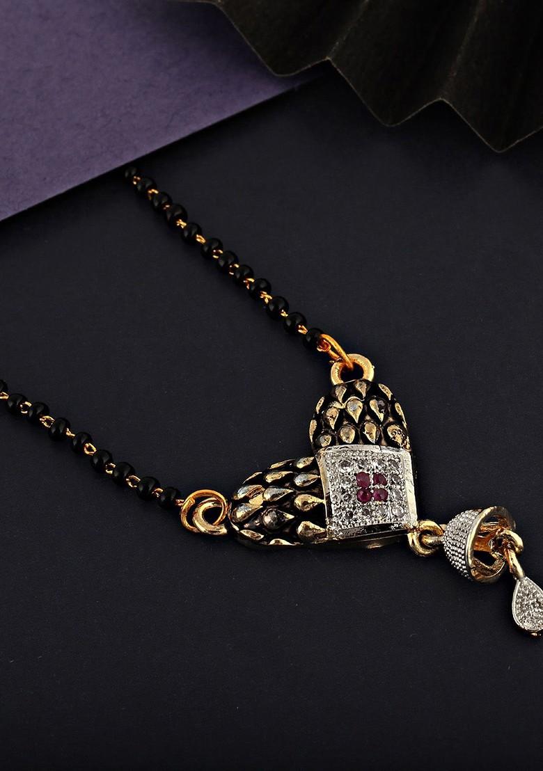 Gold Studded Gold Plated Mangalsutra